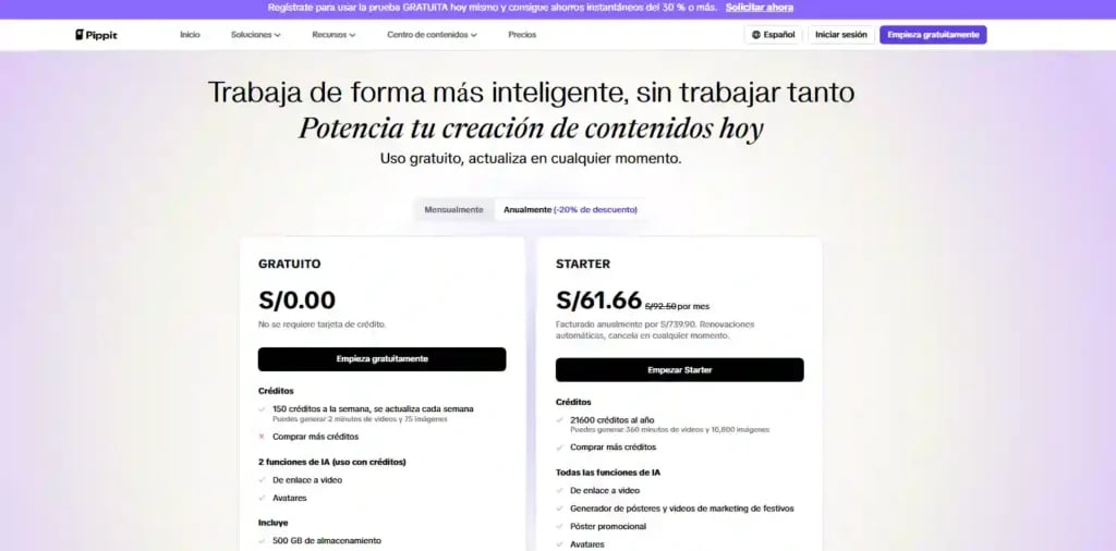 Crea Videos y Más Rápido con Pippit AI - Imagen 2 Pippit ai: Planes y precios
