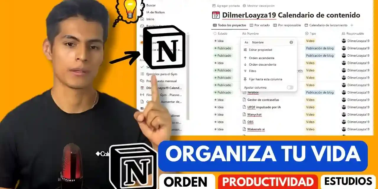 Notion: Organiza tu Vida y Aumenta tu Productividad 2025